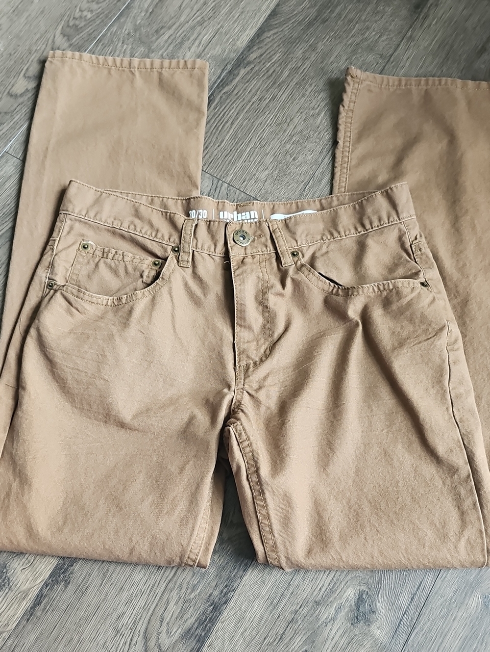 urban pipeline Men's Khaki Chinos 30 X 30 Light Brown Y2k Pants